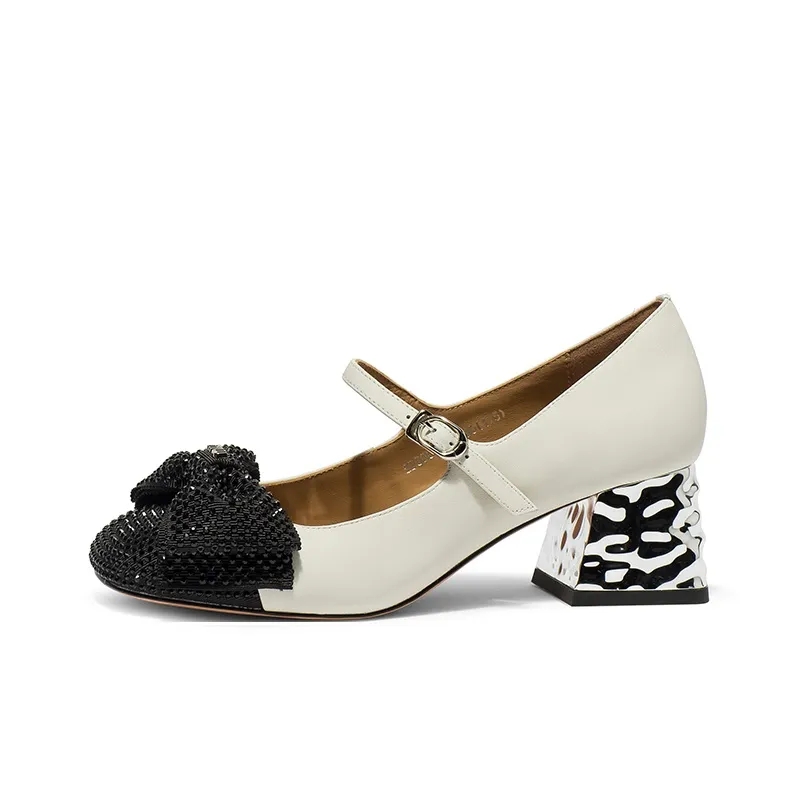 Coup De Foudre Chunky Heel High Heels 5cm Women's-6