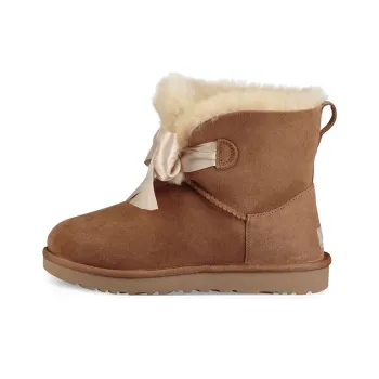 UGG Gita Bow Mini Fleece Lined Brown Women's