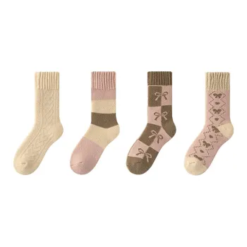Top Melon Mid Calf Socks Women's 4 Pack