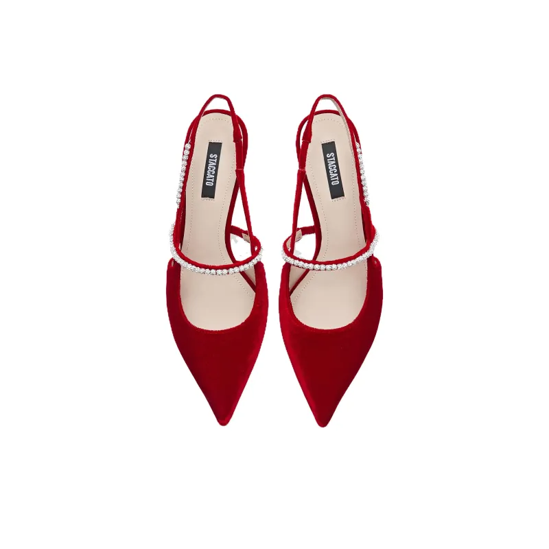 Staccato Rose Tango Wedding Shoes High Heels 8.5cm Women's-4