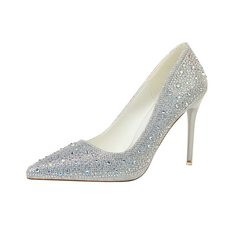 Dunnu Slim Heel High Heels 10CM Women's-1
