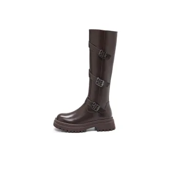 15 MINS Knee-high Boots 5cm Women's