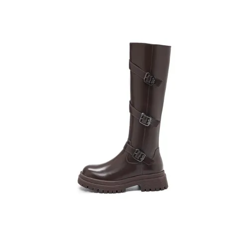 15 MINS Knee-high Boots 5cm Women's