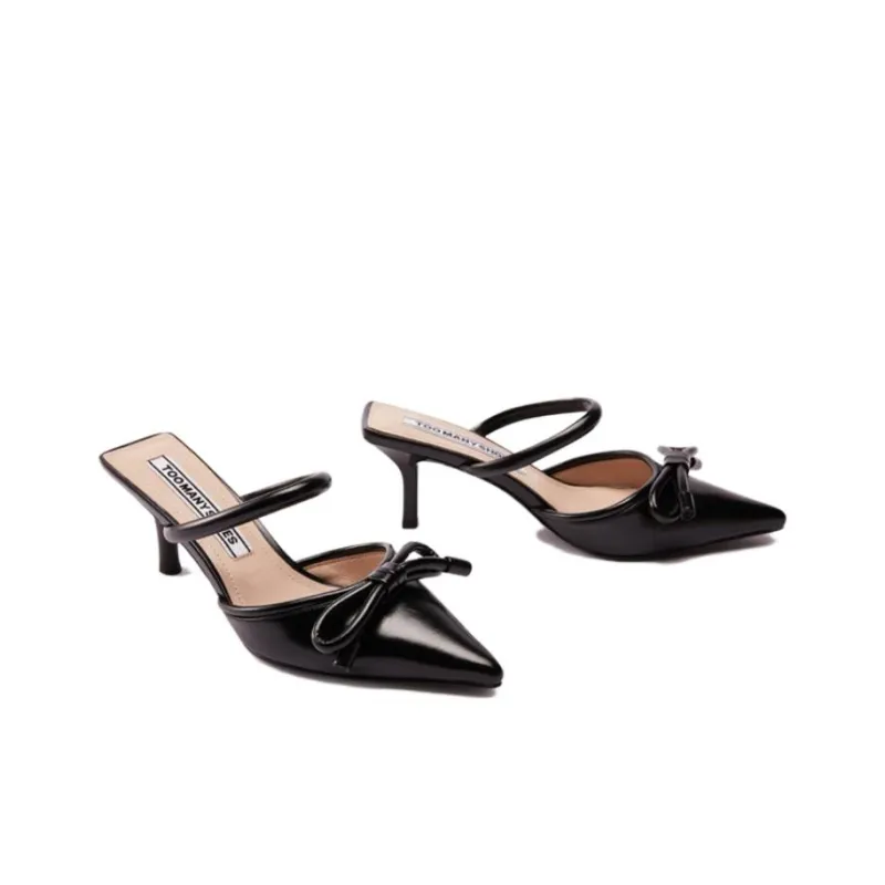 TOOMANYSHOES Auspicious Peach Blossom Slim Heel High Heels 6.5cm Women's-1