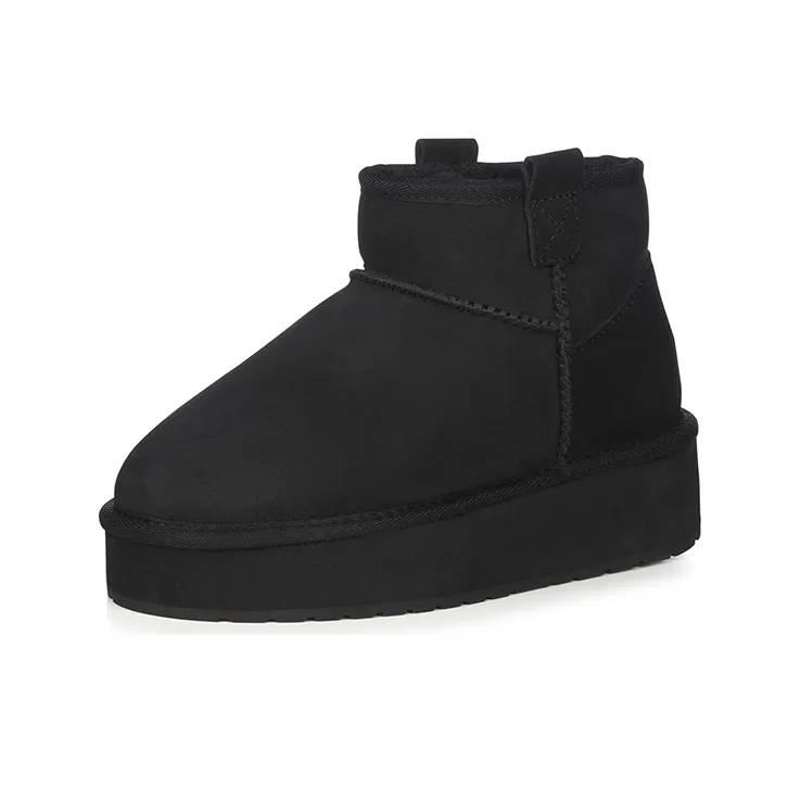 EMU Australia Short Snow Boots Women's Pitch Black-0