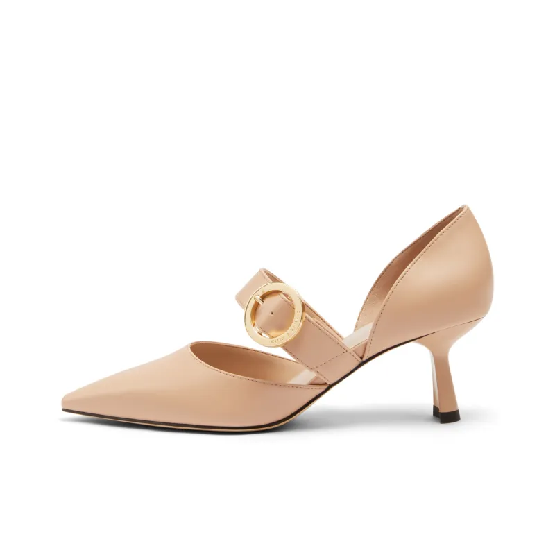 CHARLES&KEITH High Heels Women's White/Nude Flesh/Black-3