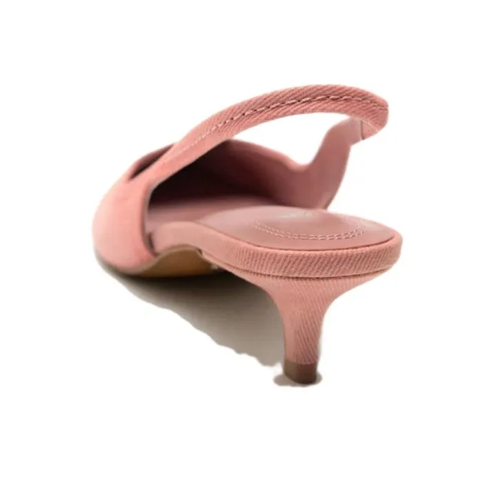ZARA Slim Heel High Heels 4cm Women's Rose Red-3