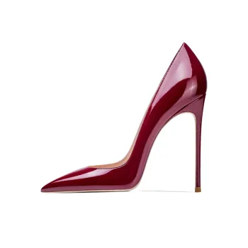 Ganxiaojie High Heels Women's Burgundy