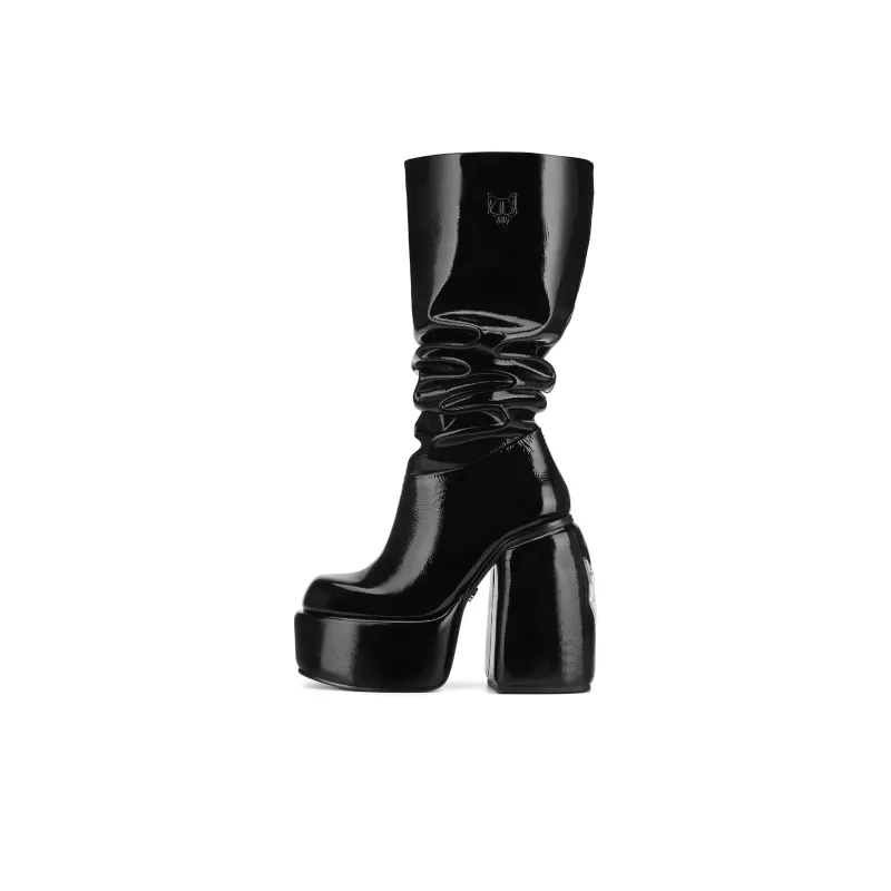 Naked Wolfe Space Knee-high Boots 13.5cm Women's Black-0