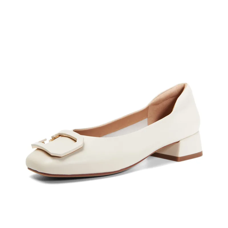 PT'SON Chunky Heel High Heels Women's-2