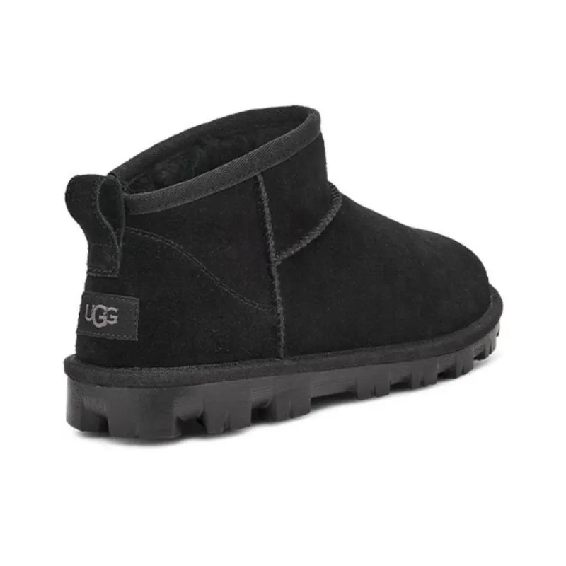 UGG Warm Short Snow Boots Unisex Black-2