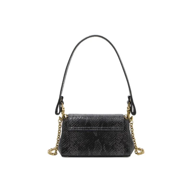 Vivienne Westwood HAZEL Goatskin Shoulder Bag, Crossbody Bag Trumpets Women's Black-2