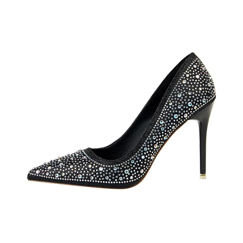 Dunnu Slim Heel High Heels 10CM Women's-6