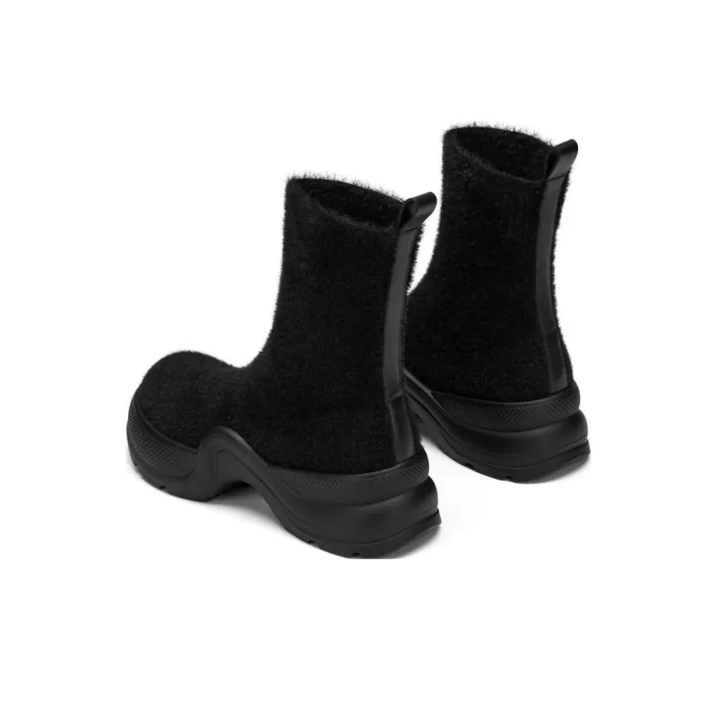 73Hours Cat Lady Ankle Boots 3.5cm Women's Black-3