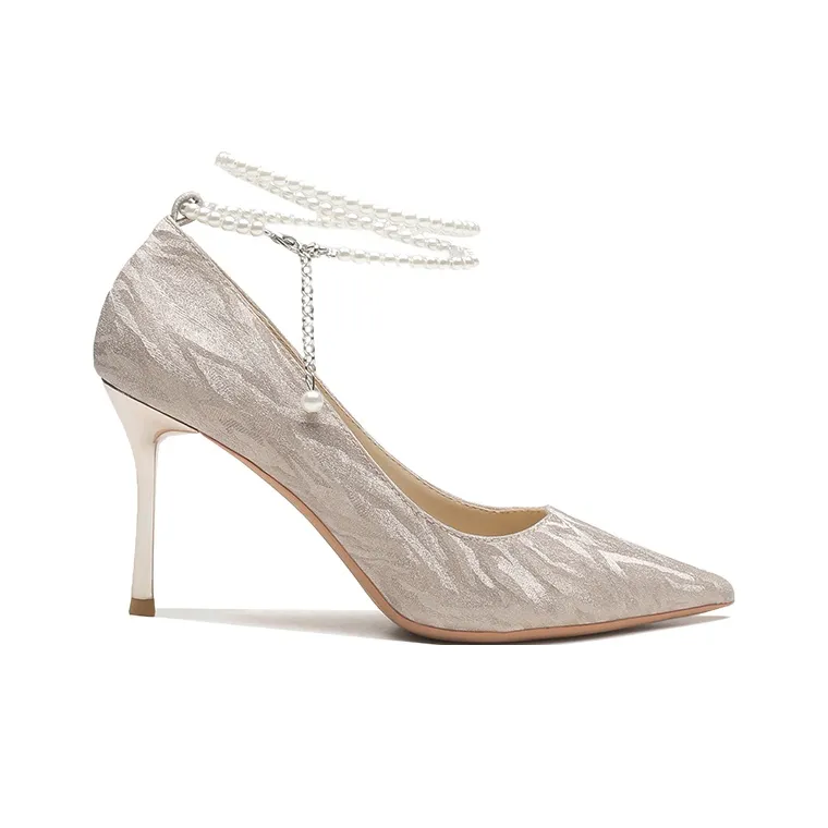 Ainer-cat Slim Heel High Heels 8cm Women's # Coming-of-Age Ceremony-1