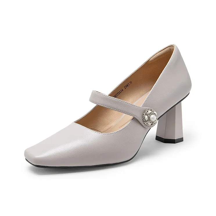 C°BANNER Chunky Heel High Heels 7cm Women's-8