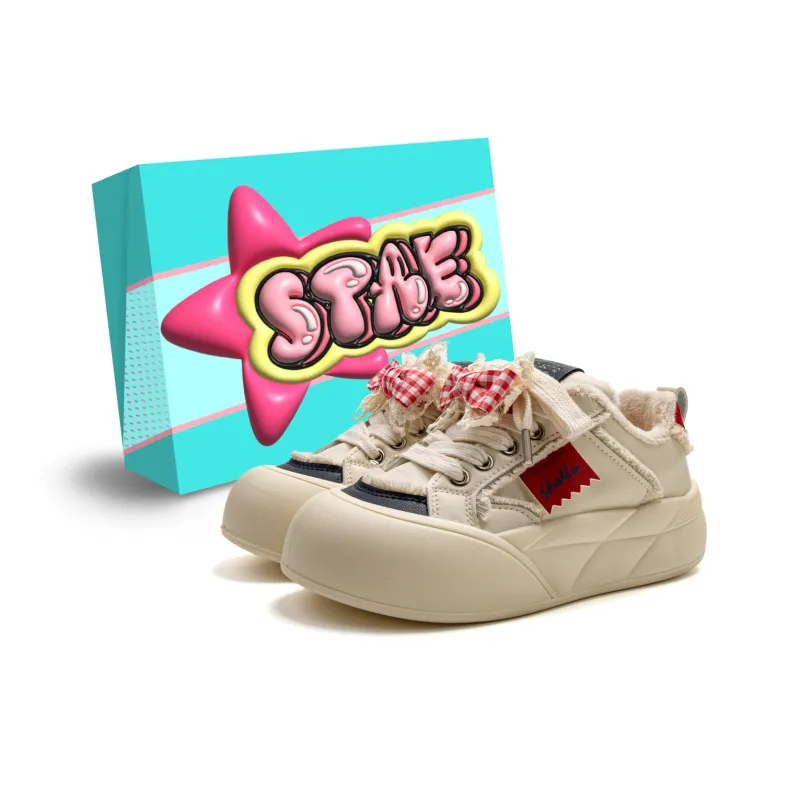 STAE Warm Wear-Resistant Slip-Resistant Low-Top Skateboard Shoes Women's Box Included-12