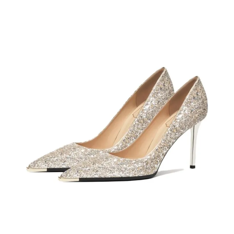 Zubumei Slim Heel High Heels 8CM Women's-6