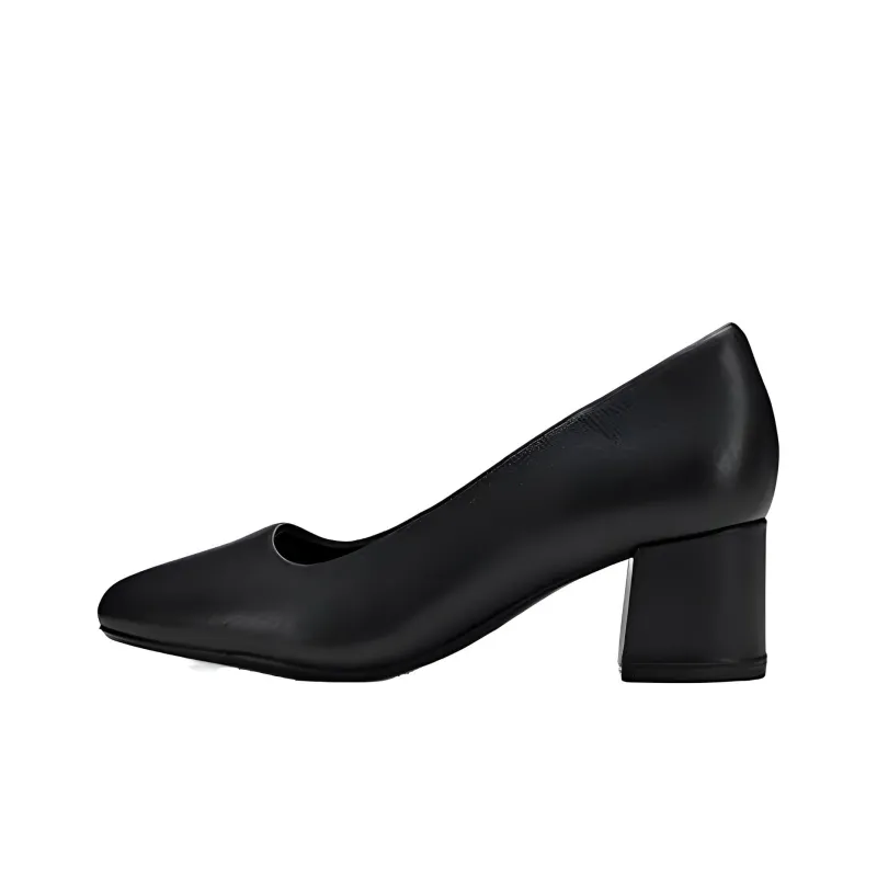 Clarks Chunky Heel High Heels Women's Black-0