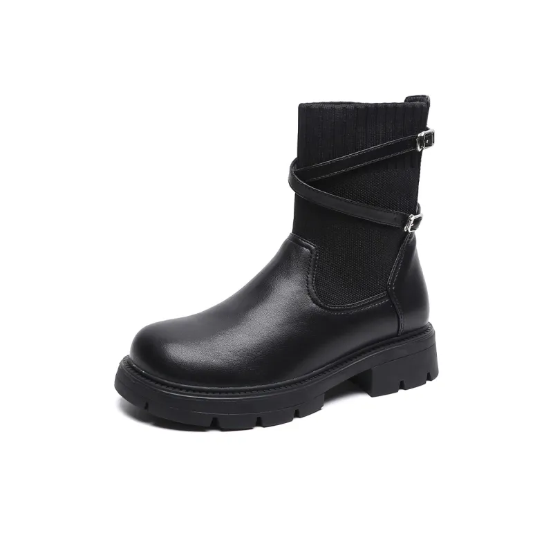 Mulinsen Crisscross Strappy Boots Women's-1