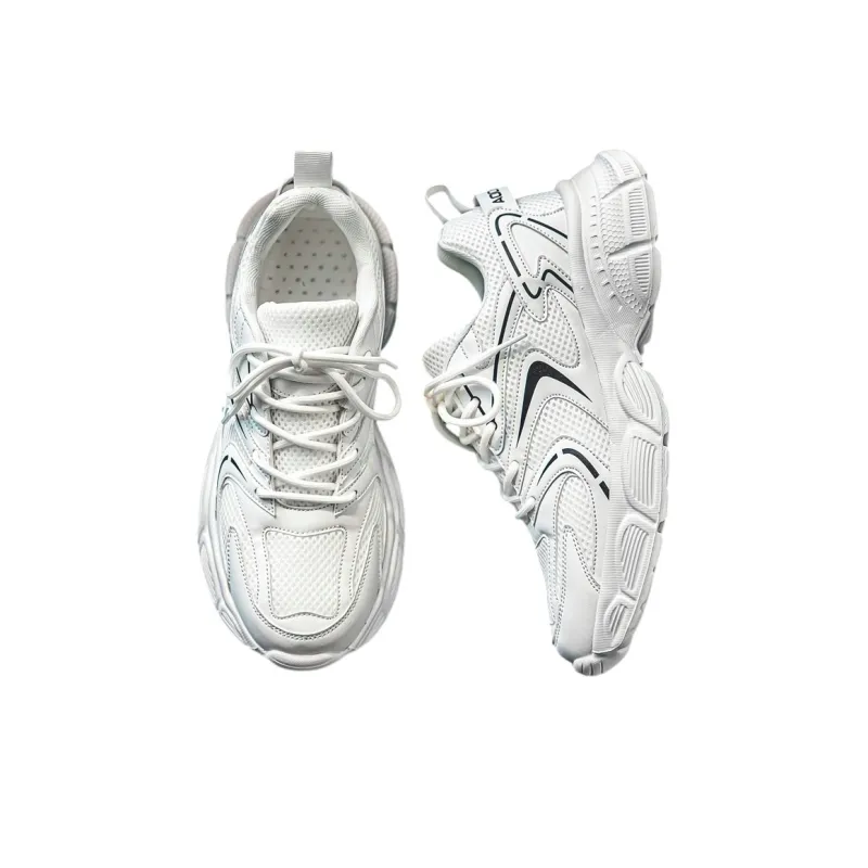 JX Anti-Slip And Wear-Resistant Height Increasing Low-Top Chunky Sneakers Men's-4