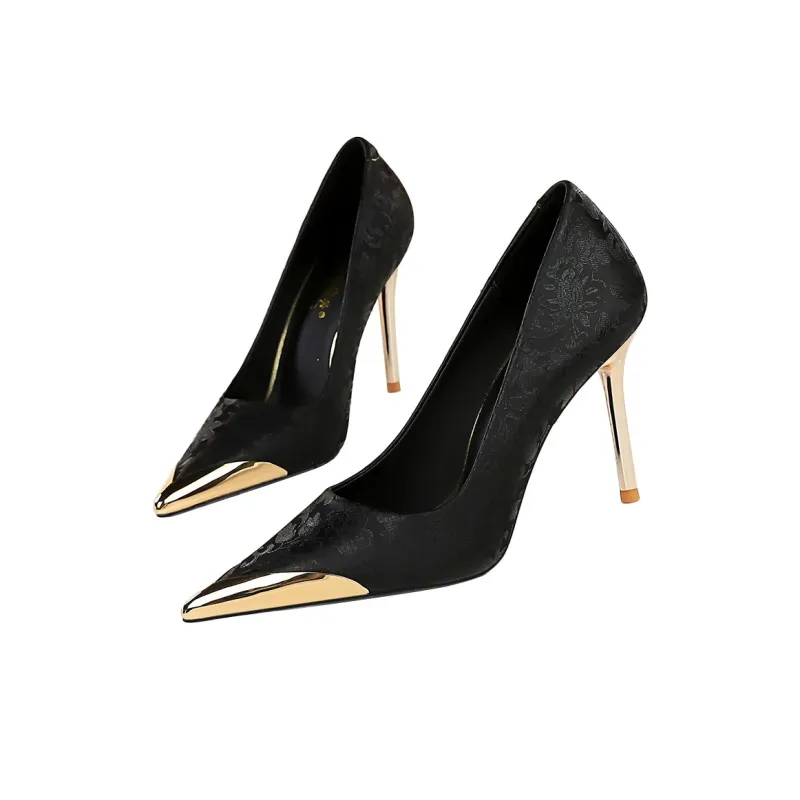 QITUMAUL Slim Heel High Heels Women's-2