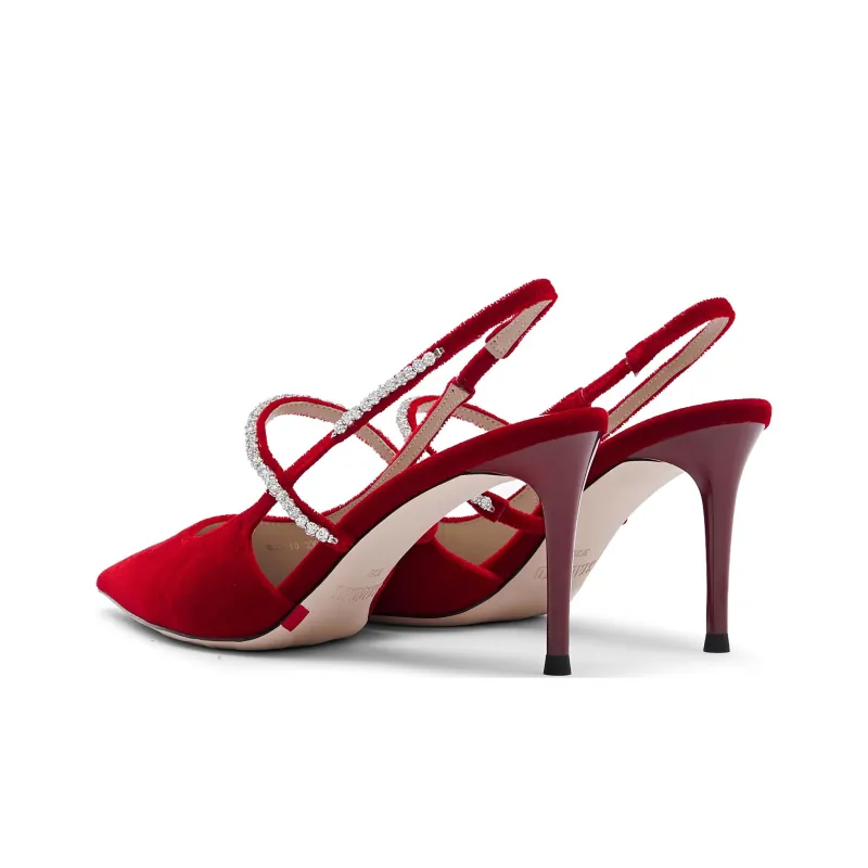 Staccato Rose Tango Wedding Shoes High Heels 8.5cm Women's-3