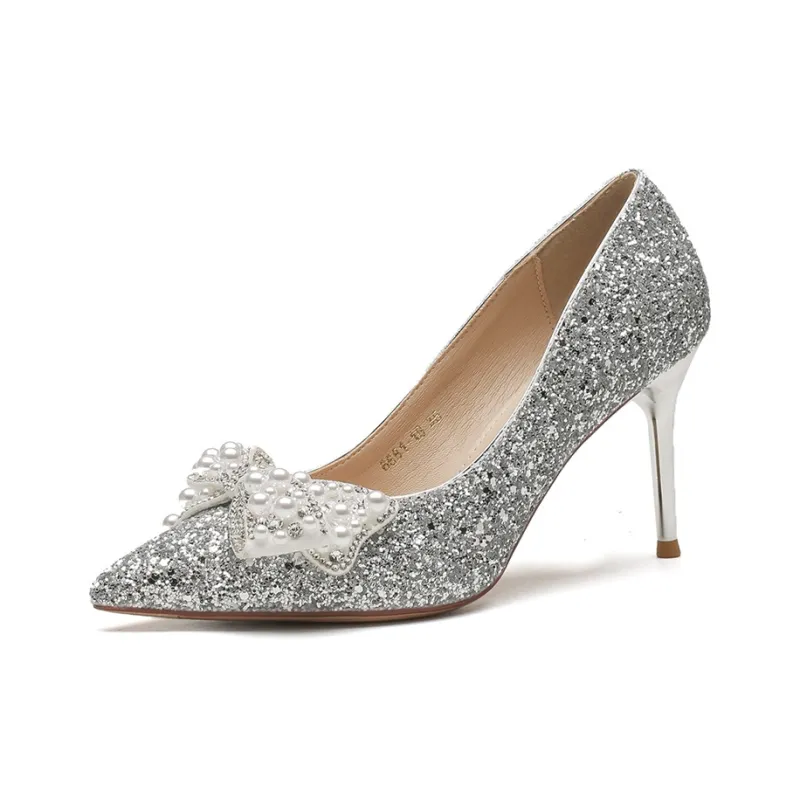 HKCP Slim Heel High Heels 8.5cm Women's-0