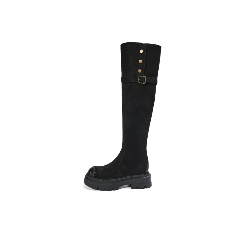 EBLAN Knee-high Boots Women's Umber-21