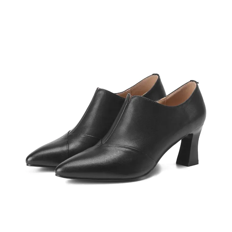 VEDULLAR Chunky Heel High Heels 6.5cm Women's-1