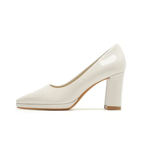 Zubumei Chunky Heel High Heels 8cm Women's