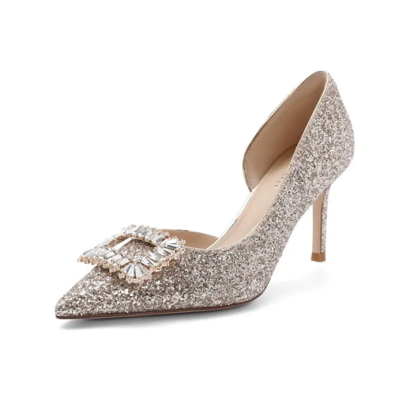 BELLE Chunky Heel High Heels 8CM Women's-0