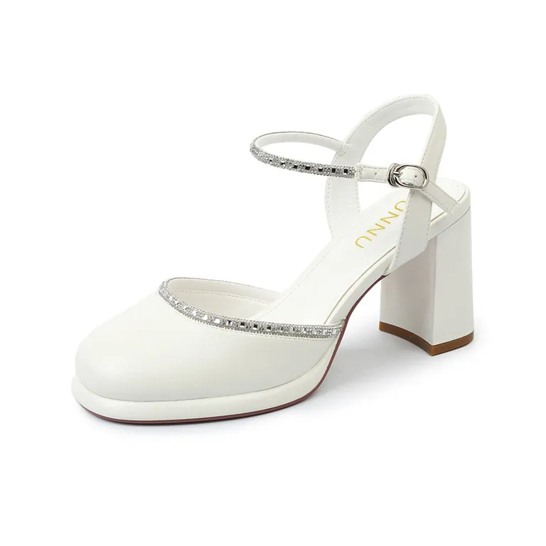 Dunnu Chunky Heel High Heels 8.0cm Women's-4