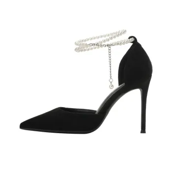 HKCP Slim Heel High Heels Women's Black