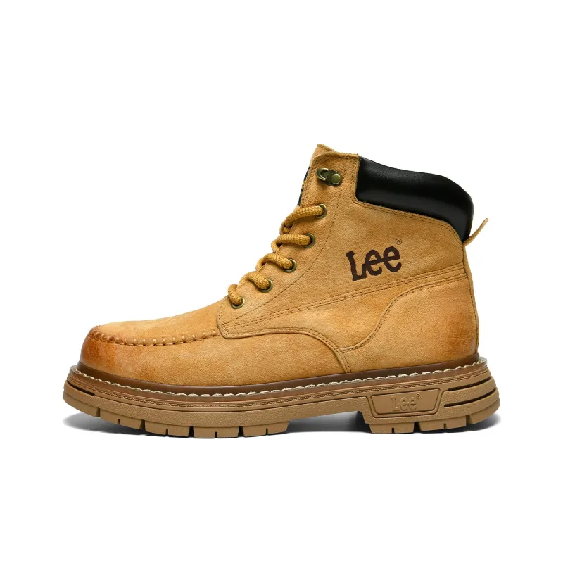 Lee Yellow Boots Vintage Trendy Martin Boot Men's-0