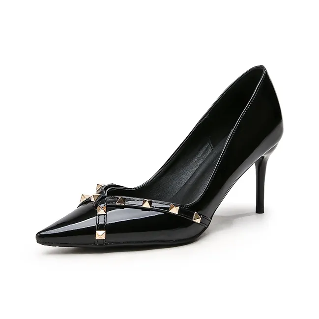 BANWEIDIYA Slim Heel High Heels 8cm Women's-7