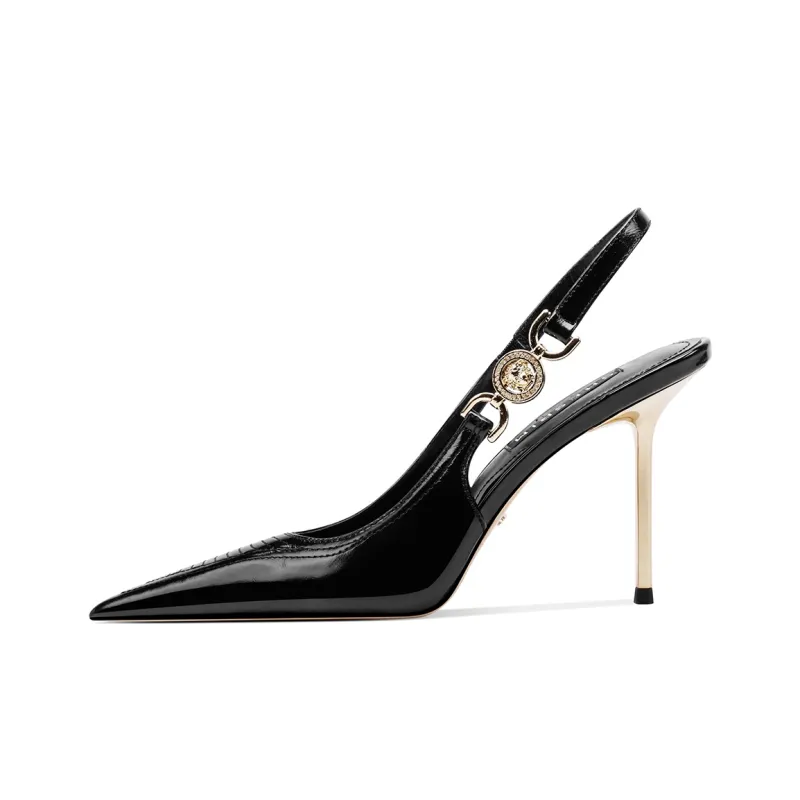 Shesrim Slim Heel High Heels 9cm Women's Black-0