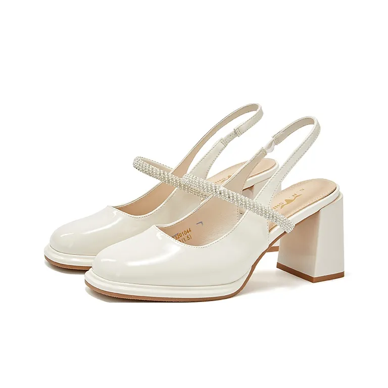 GNSJ Chunky Heel High Heels 8cm Women's-2