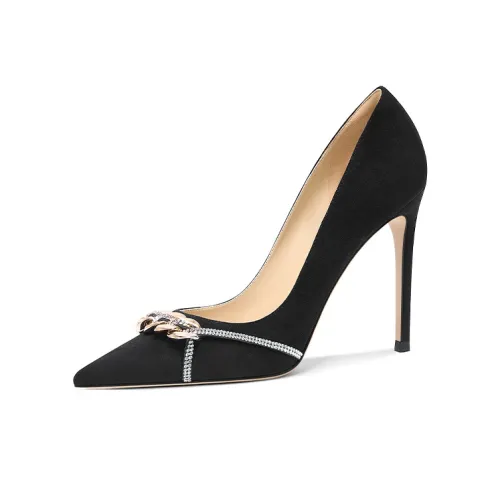 Lily Wei Red Carpet Invitation Slim Heel High Heels 10cm Women's Black