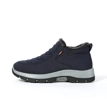 Old Meihua Warm Short Snow Boots Men's Blue