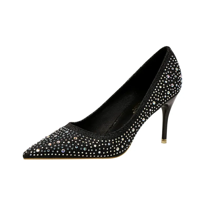 QITUMAUL Slim Heel High Heels Women's-1