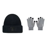 Black Cap+Black White Glove