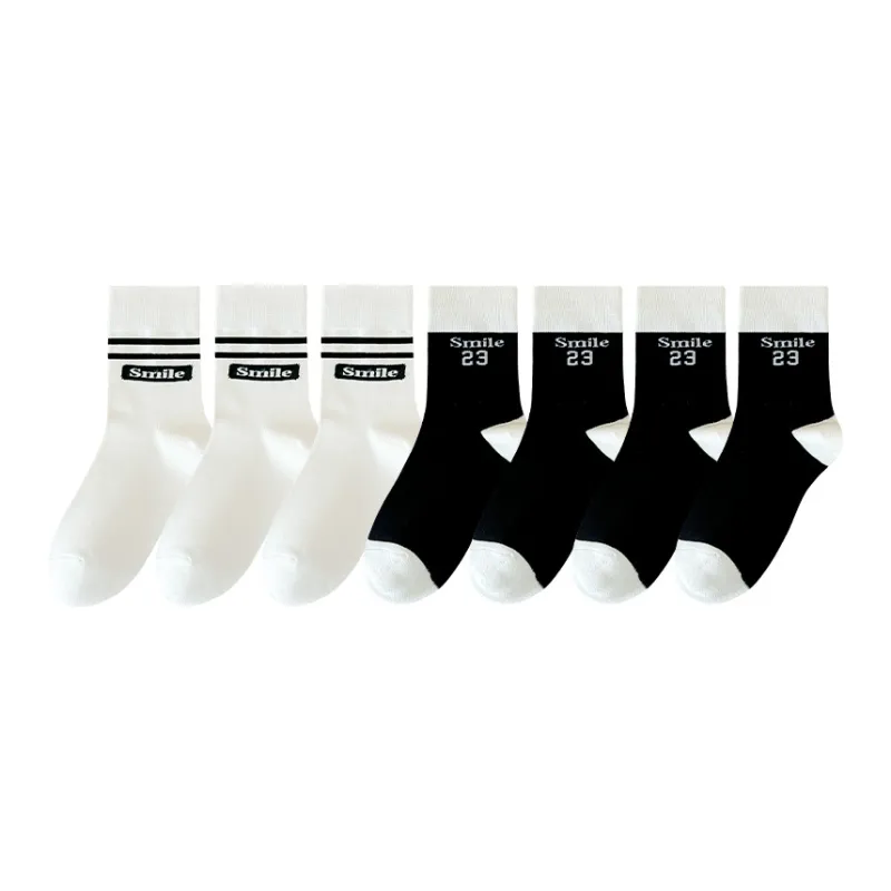 Lan Miao Mid Calf Socks Women's 7 Pack-11
