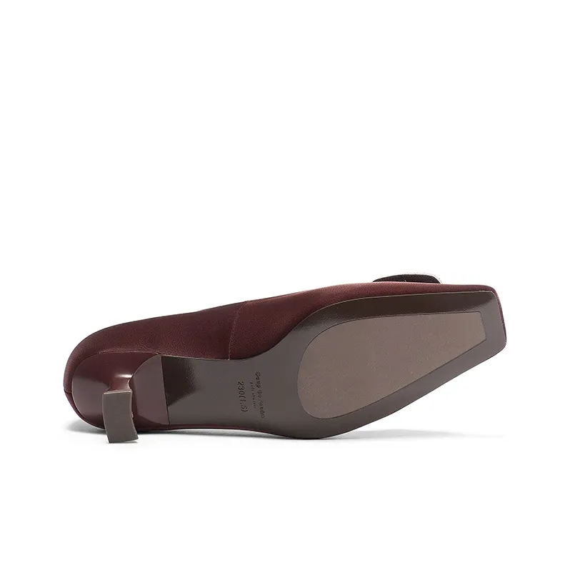 Coup De Foudre Flared Heel High Heels 5.5cm Women's-10