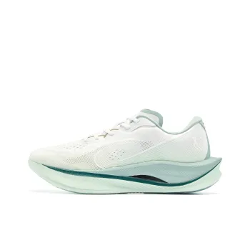 QIAODAN Strong Wind 3.0 Running Shoes Men Low Top Jordan White/Snow Mist Green