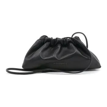 STUDIO AMELIA Nappa Leather Shoulder Bag Crossbody Bag Mini Women's Black