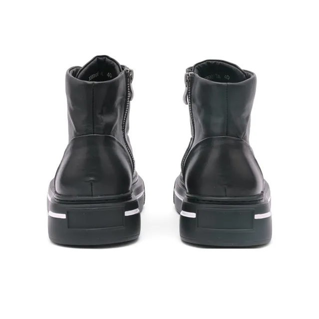 Mr.shang Cool Black Collection Ankle Boots Men's Black-4