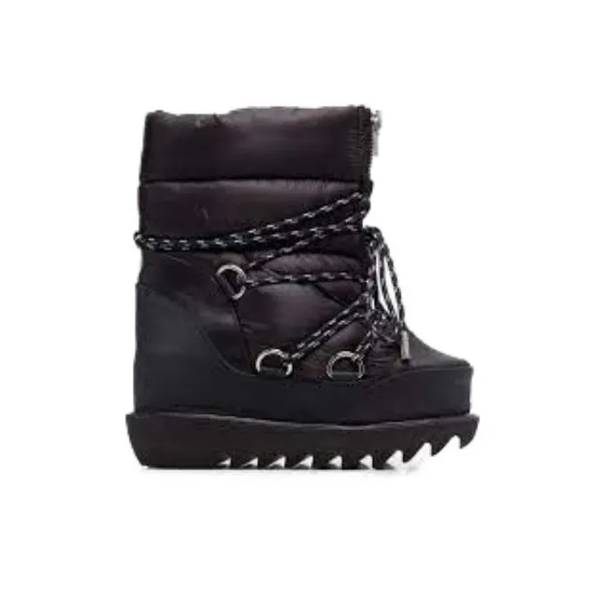 Sacai Quilted Lace-up Ankle Boots-1