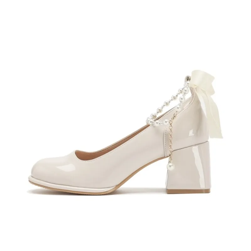 HKCP Chunky Heel High Heels 6cm Women's-0