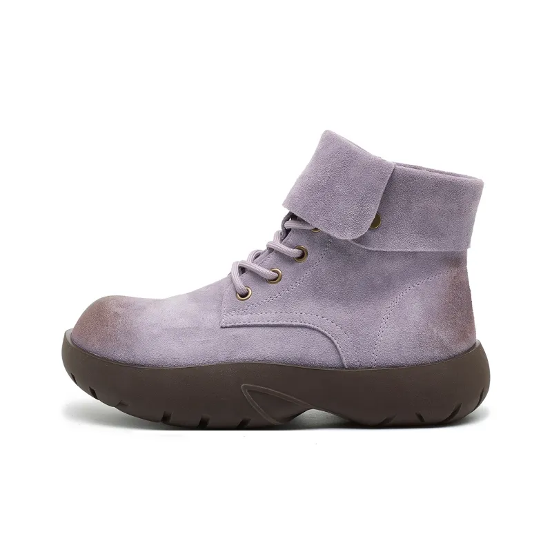 OULISASI Ankle Boots Women's Ecru/Khaki/Apricot/Purple/Army Green/Burgundy-15